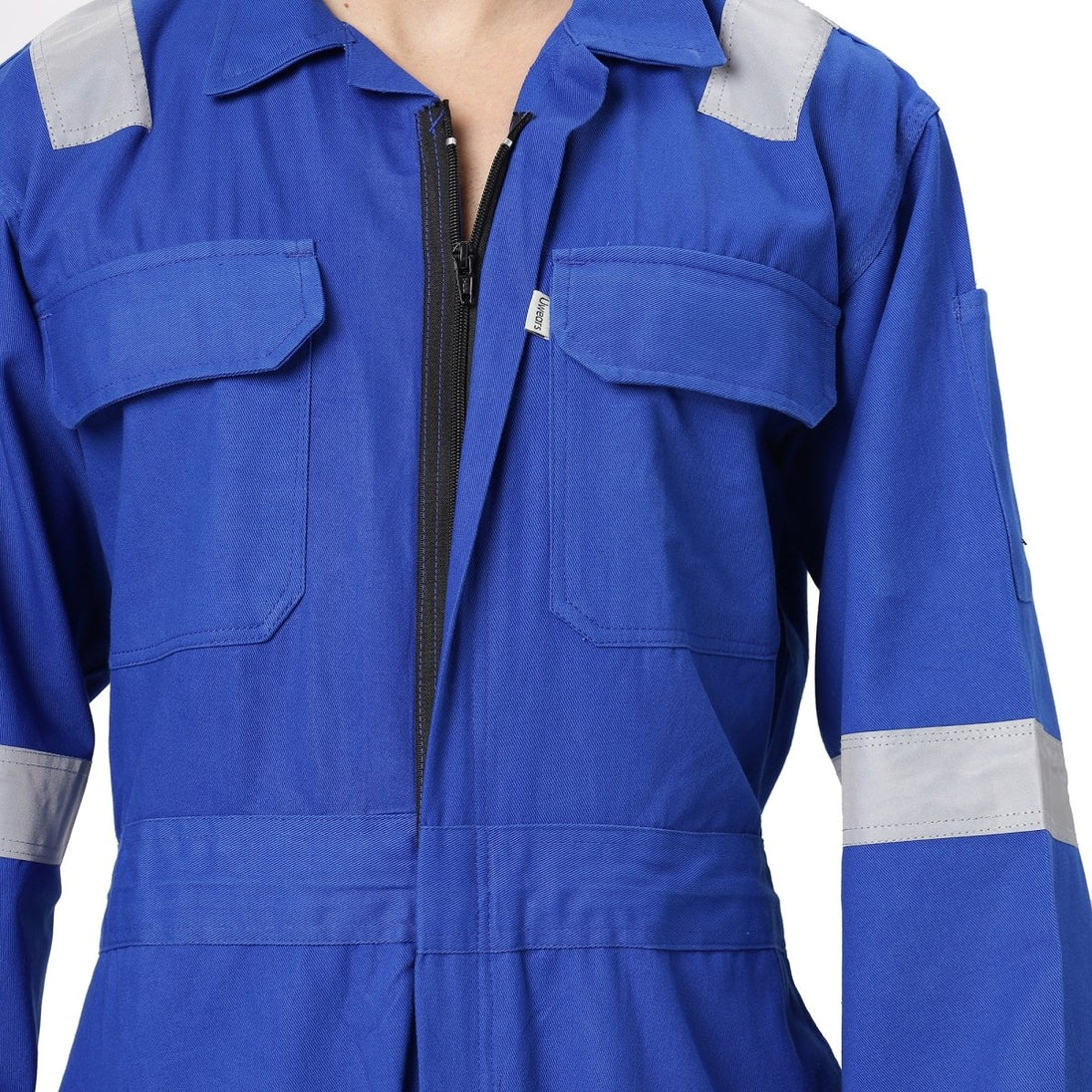 Boiler Suit Coverall with Reflective Tape 240GSM, 100% cotton - Uwears®