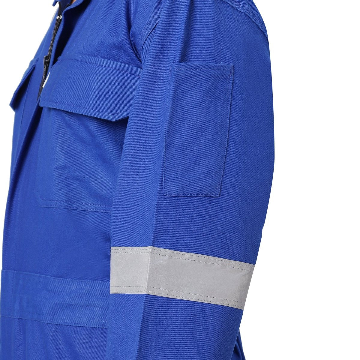 Boiler Suit Coverall with Reflective Tape 240GSM, 100% cotton - Uwears®