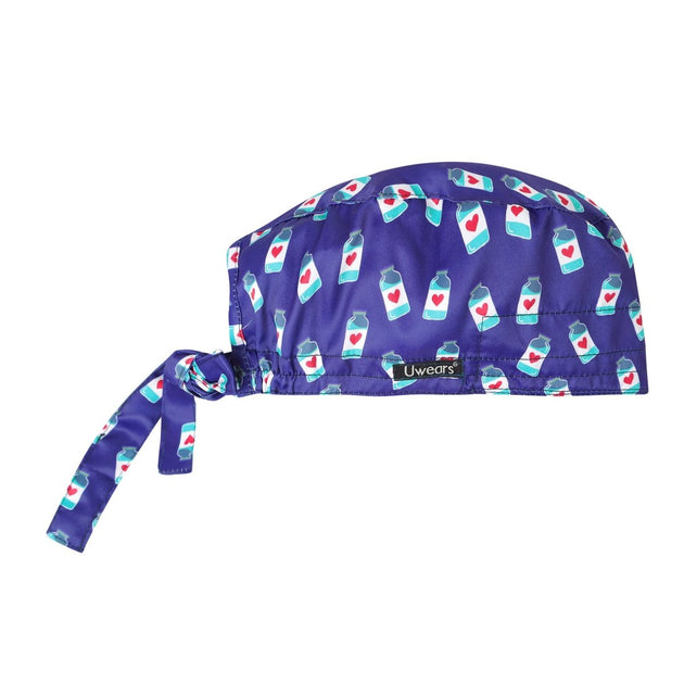 Bottle Heart Scrub Cap Satin (Free Embroidery) - Uwears®