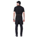 Coffee brown apron front pocket detail — spacious storage
