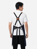 Classic CrossBack Apron with Leather Strap (Raymond Navy) - Uwears®