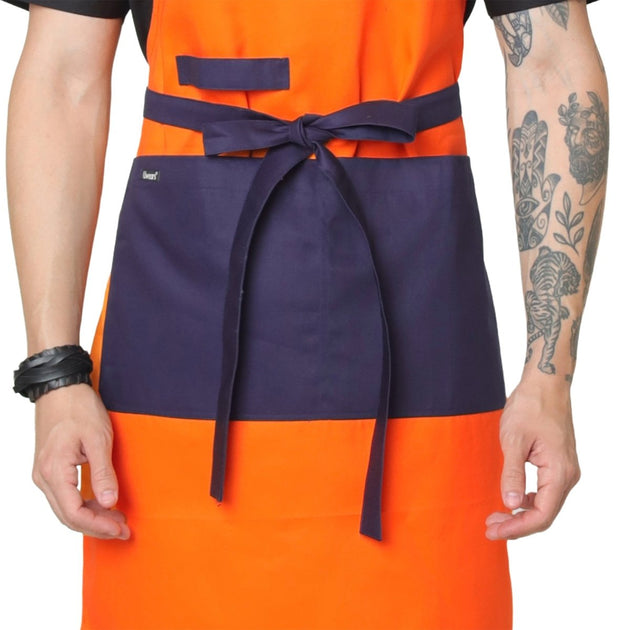 Classic Fire-Retardant Kitchen Apron (Orange) - Uwears®
