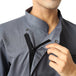 Classic Flex Zipper Chef Coat (Grey) - Free Embroidery - Uwears®