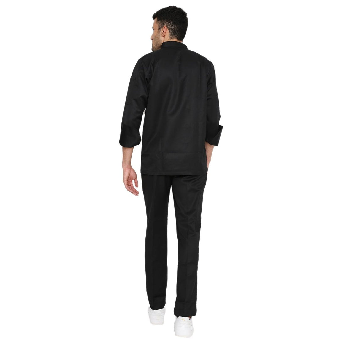 Classic Full Sleeve Chef Coat (Black) - Free Embroidery - Uwears®