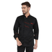 Classic Full Sleeve Chef Coat (Black/Red) - Free Embroidery - Uwears®