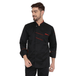 Classic Full Sleeve Chef Coat (Black/Red) - Free Embroidery - Uwears®
