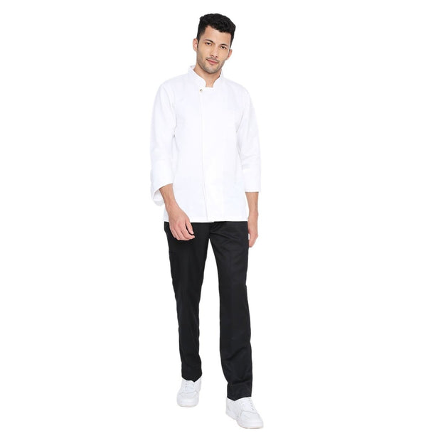 Classic Full Sleeve Chef Coat (White) - Free Embroidery - Uwears®