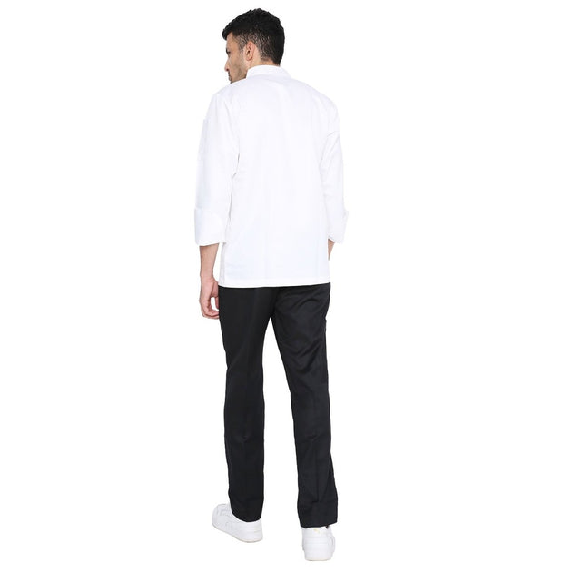 Classic Full Sleeve Chef Coat (White) - Free Embroidery - Uwears®