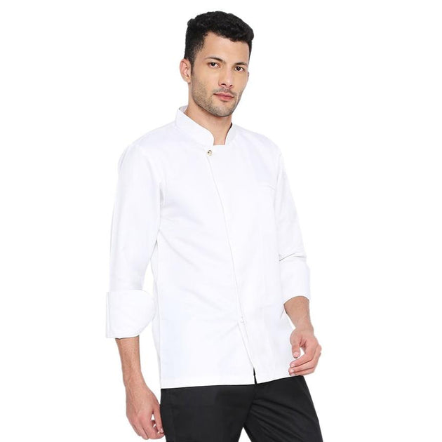 Classic Full Sleeve Chef Coat (White) - Free Embroidery - Uwears®