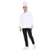 Classic Full Sleeve Chef Coat (White/Black) - Free Embroidery - Uwears®