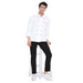Classic Full Sleeve Chef Coat (White/Black) - Free Embroidery - Uwears®