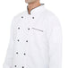 Classic Full Sleeve Chef Coat (White/Black) - Free Embroidery - Uwears®
