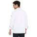 Classic Full Sleeve Chef Coat (White/Black) - Free Embroidery - Uwears®