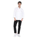 Classic Full Sleeve Chef Coat (White/Black) - Free Embroidery - Uwears®