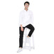 Classic Full Sleeve Chef Coat (White/Black) - Free Embroidery - Uwears®