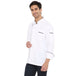 Classic Full Sleeve Chef Coat (White/Black) - Free Embroidery - Uwears®