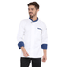 Classic Full Sleeve Chef Coat (White/Blue) - Free Embroidery - Uwears®