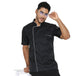 Classic Half Sleeve Chef Coat (Black/White) - Free Embroidery - Uwears®
