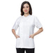 Classic Half Sleeve Chef Coat Snap Button (White) - Free Embroidery - Uwears®