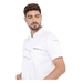 Classic Half Sleeve Chef Coat (White/Grey) - Free Embroidery - Uwears®