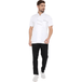 Classic Half Sleeve Chef Coat (White/Grey) - Free Embroidery - Uwears®