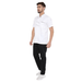 Classic Half Sleeve Chef Coat (White/Grey) - Free Embroidery - Uwears®