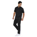 Classic Half Sleeve Zipper Chef Coat (Black) - Free Embroidery - Uwears®