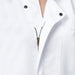 Classic Half Sleeve Zipper Chef Coat (White) - Free Embroidery - Uwears®