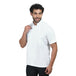 Classic Half Sleeve Zipper Chef Coat (White) - Free Embroidery - Uwears®