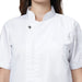 Classic Half Sleeve Zipper Chef Coat (White) - Free Embroidery - Uwears®