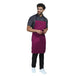 Berry bib apron flat lay — adjustable neck strap and waist tie
