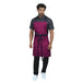 Berry full bib kitchen apron front view — polycotton, adjustable neck strap