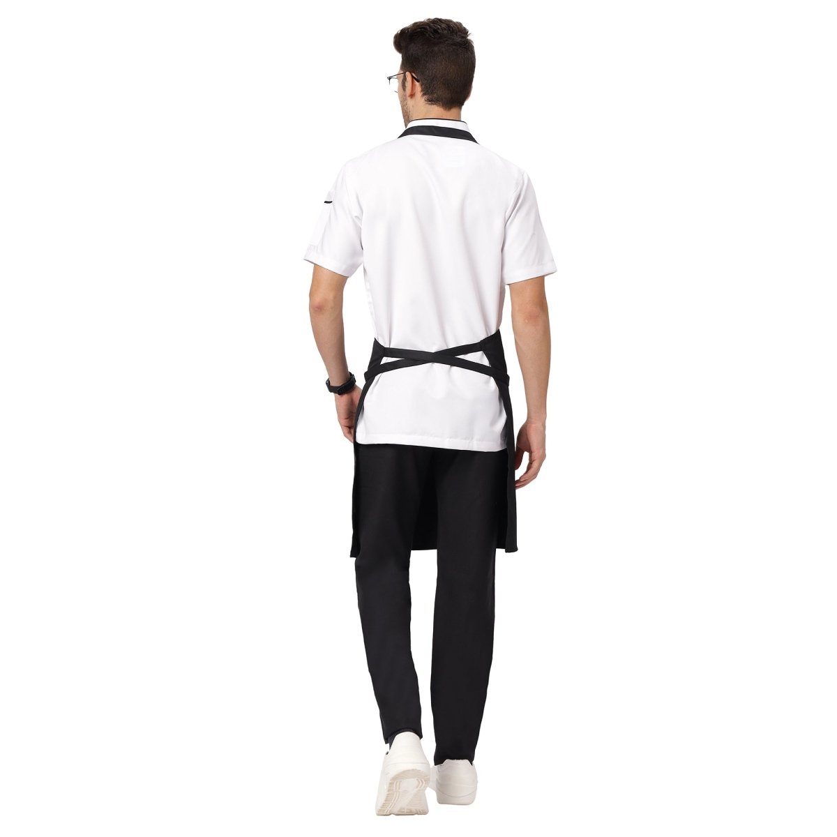 Classic Kitchen Apron (Black) - Free Embroidery - Uwears®
