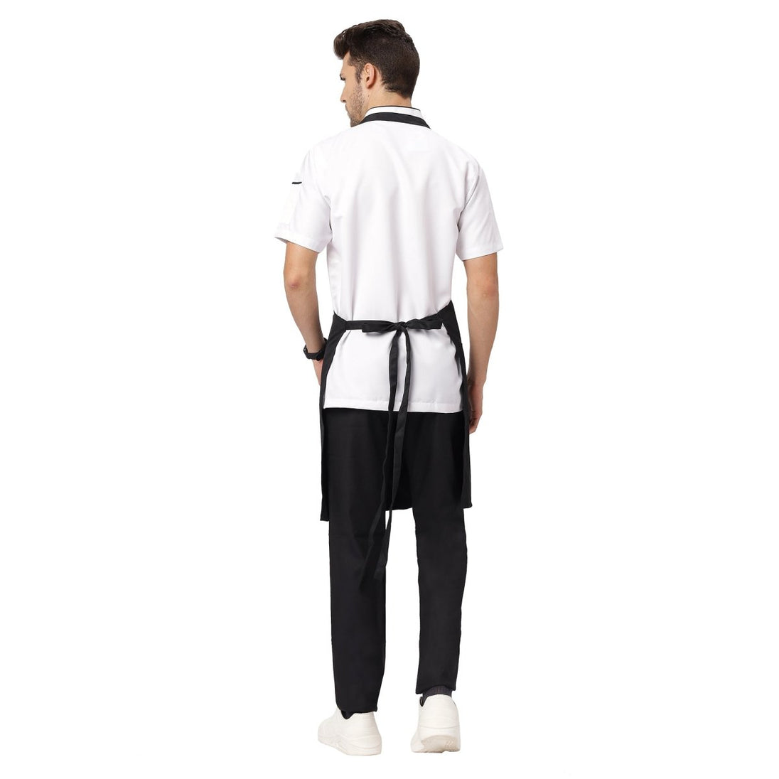 Classic Kitchen Apron (Black) - Free Embroidery - Uwears®