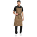 Classic Kitchen Apron (Brown) - Free Embroidery - Uwears®