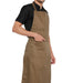 Classic Kitchen Apron (Brown) - Free Embroidery - Uwears®