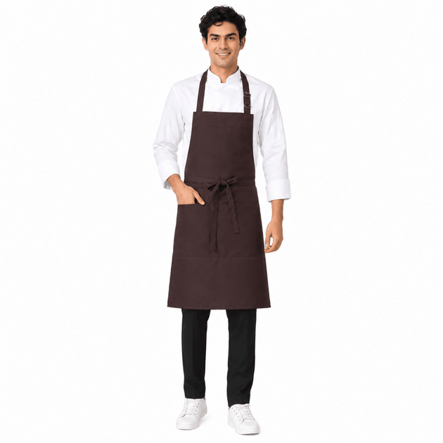 Classic Kitchen Apron (Coffee Brown) - Uwears®