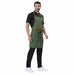 Classic Kitchen Apron (Green/Brown) - Free Embroidery - Uwears®