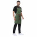 Classic Kitchen Apron (Green/Brown) - Free Embroidery - Uwears®