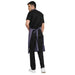 Custom embroidery on grey kitchen apron — free embroidery service