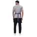 Classic Kitchen Apron (Navy Blue/Grey) - Free Embroidery - Uwears®