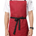 Classic Kitchen Apron (Red/Black) - Free Embroidery - Uwears®