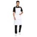 White apron back view showing waist tie