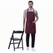 Wine bib apron on model — restaurant and cafe uniform India