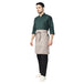 Sand beige apron pocket detail — front pocket for order pad and pen
