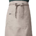 Custom embroidery on sand beige waist apron — free logo embroidery service