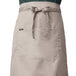 Custom embroidery on sand beige waist apron — free logo embroidery service