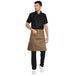 Classic Service Waist Apron (Brown) - Free Embroidery - Uwears®