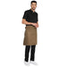Classic Service Waist Apron (Brown) - Free Embroidery - Uwears®