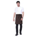 Classic Service Waist Apron (Coffee Brown) - Free Embroidery - Uwears®